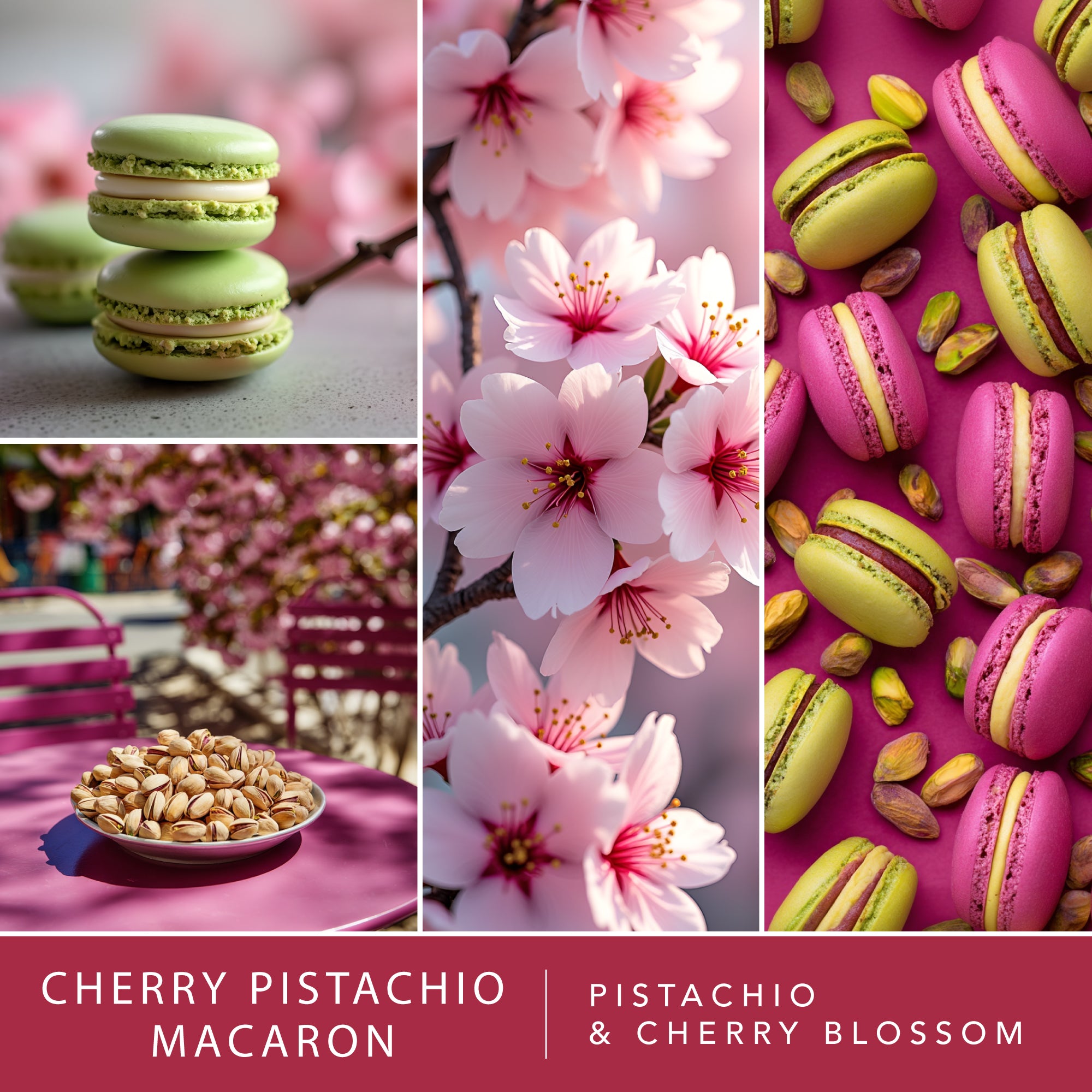 Cherry Pistachio Macaron - Fragrance Oil Plug In Air Freshener 3pk