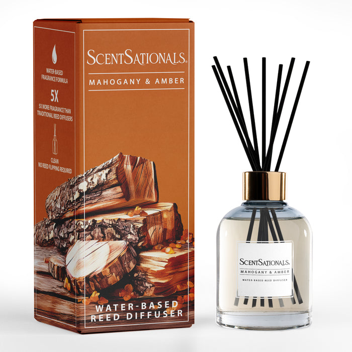 Mahogany & Amber - Water-Based Reed Diffuser Oil