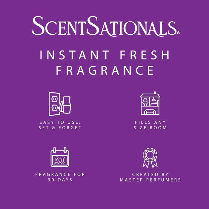 Plug in Air Freshener Starter Set – Swivel Plug Fragrance Oil Diffusers & 2 Long Lasting Scent Refills - Magic Spell Scent