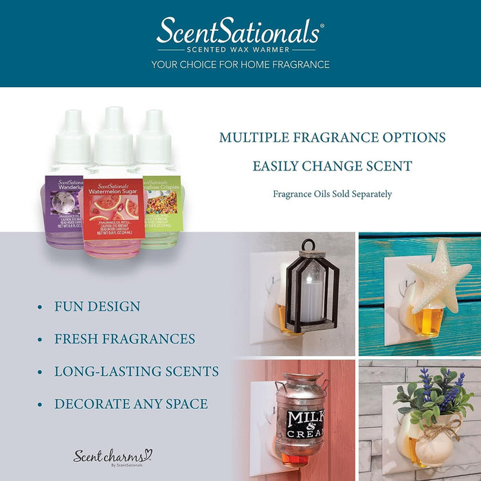ScentSationals ScentCharms Fragrance Oil Refill, Seaside Linen - 0.8 fl oz