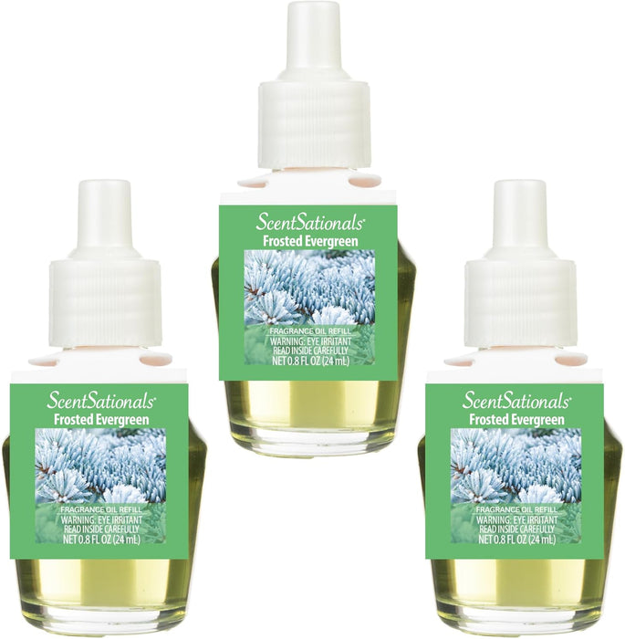 Frosted Evergreen - Fragrance Oil Plug In Air Freshener 3pk
