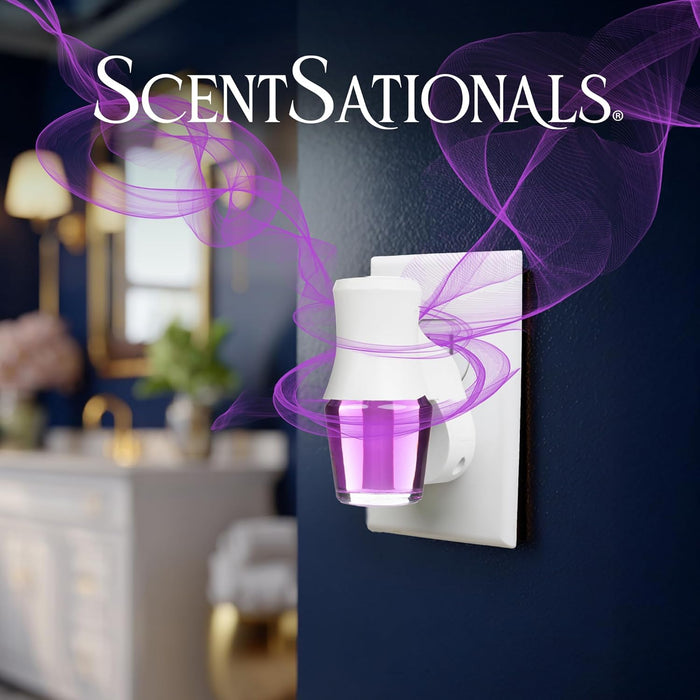 Plug in Air Freshener Starter Set – Swivel Plug Fragrance Oil Diffusers & 2 Long Lasting Scent Refills - Magic Spell Scent