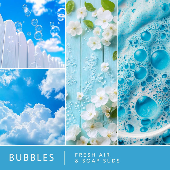 Plug in Air Freshener Starter Set – Swivel Plug Fragrance Oil Diffusers & 2 Long Lasting Scent Refills - Bubbles Scent