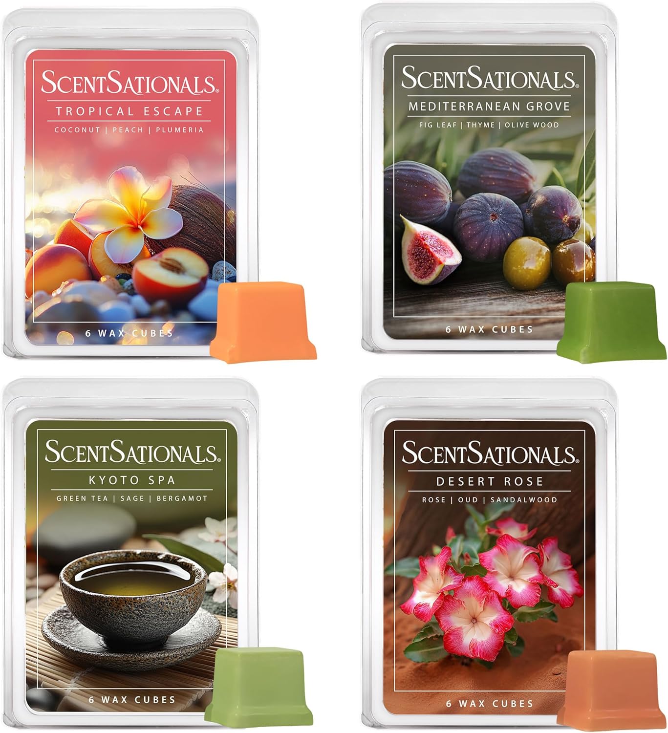 VEGAN WAX MELTS ワックスメルツ　アロマ　4個入り×14個セット Serene Horizons - Wax Melt Variety 4pk – ScentSationals