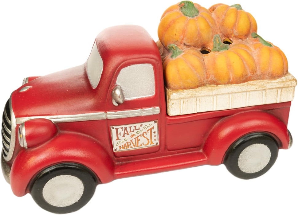 Truck Collection Pumpkins and Red Truck Wax Warmer