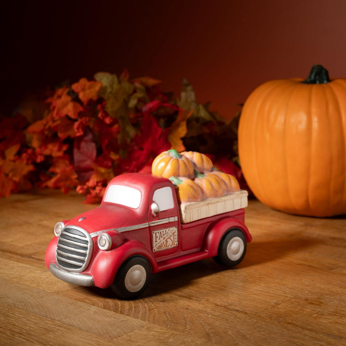 Truck Collection Pumpkins and Red Truck Wax Warmer