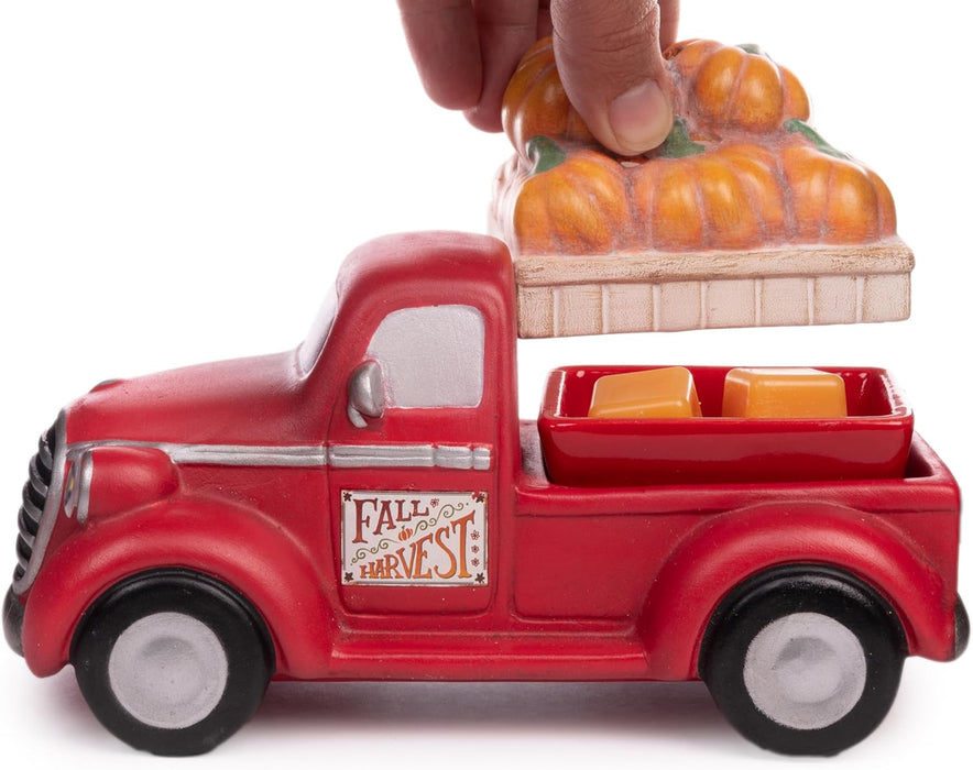 Truck Collection Pumpkins and Red Truck Wax Warmer