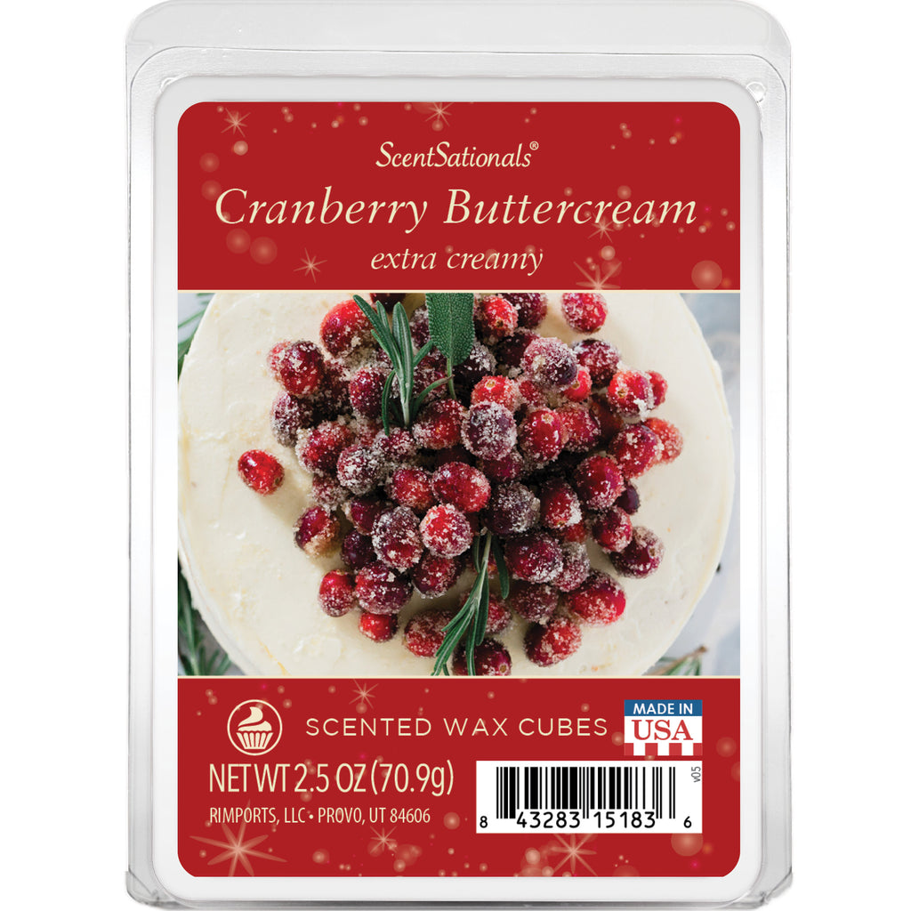 Cranberry Buttercream — Holiday Wax Cubes