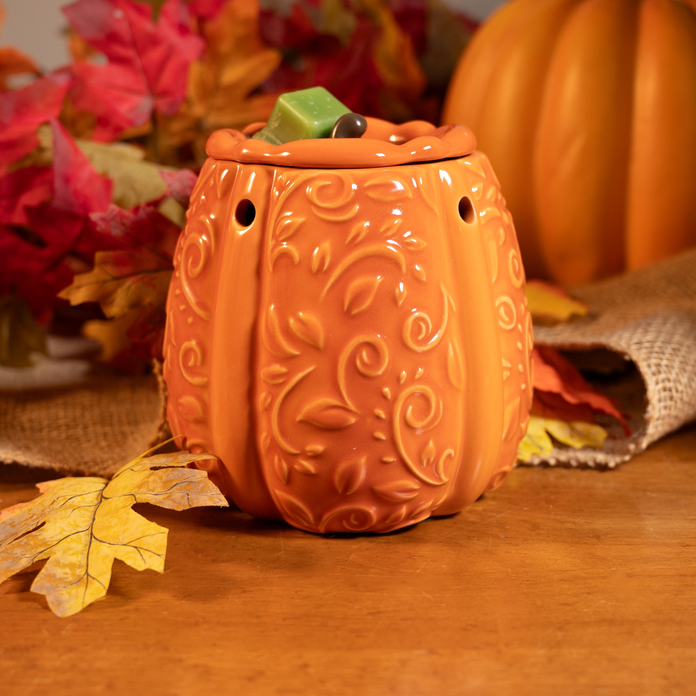 Swirly Pumpkin Warmer