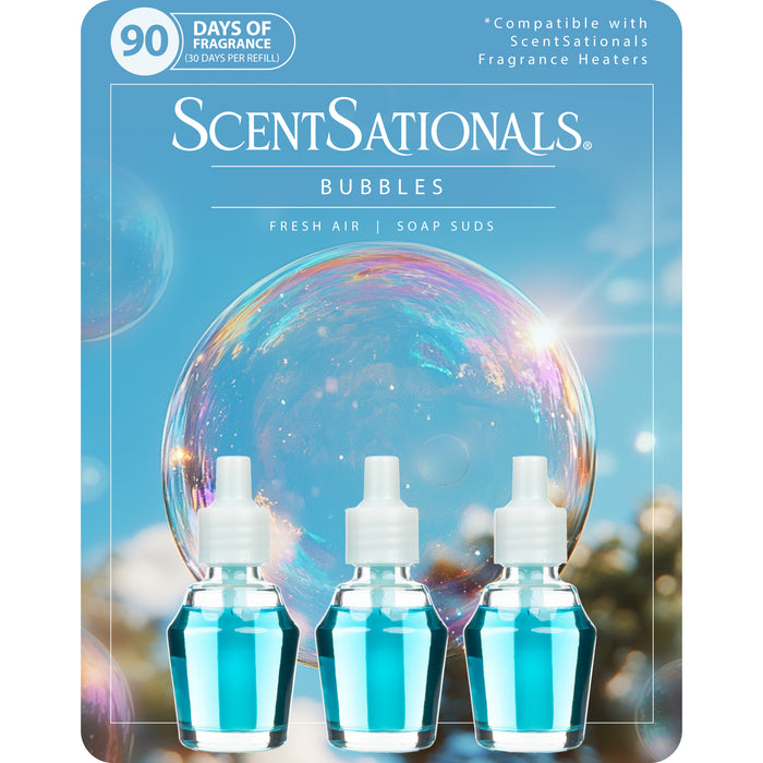 Bubbles - Fragrance Oil Plug In Air Freshener 3pk