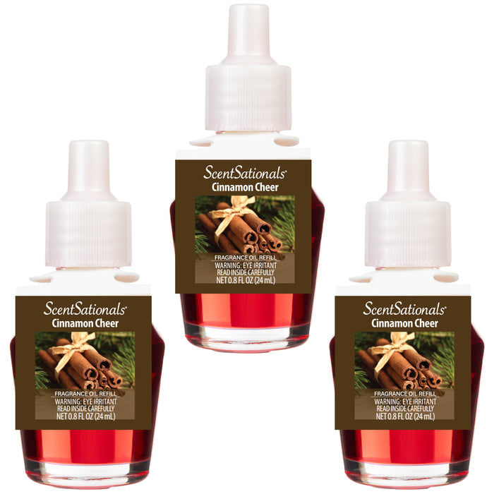 Cinnamon Cheer - Fragrance Oil Plug In Air Freshener 3pk