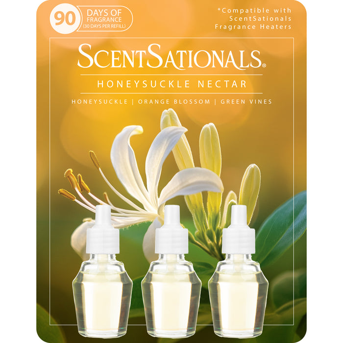 Honeysuckle Nectar - Fragrance Oil Plug In Air Freshener 3pk