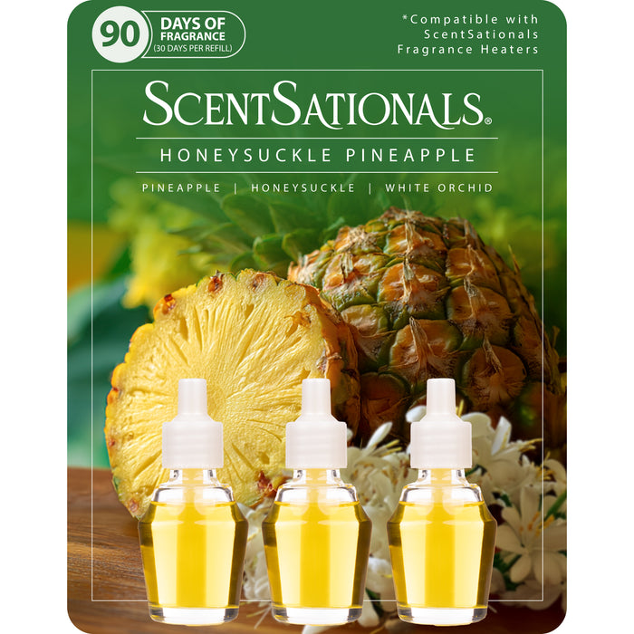 Honeysuckle Pineapple - Fragrance Oil Plug In Aire Freshener 3pk