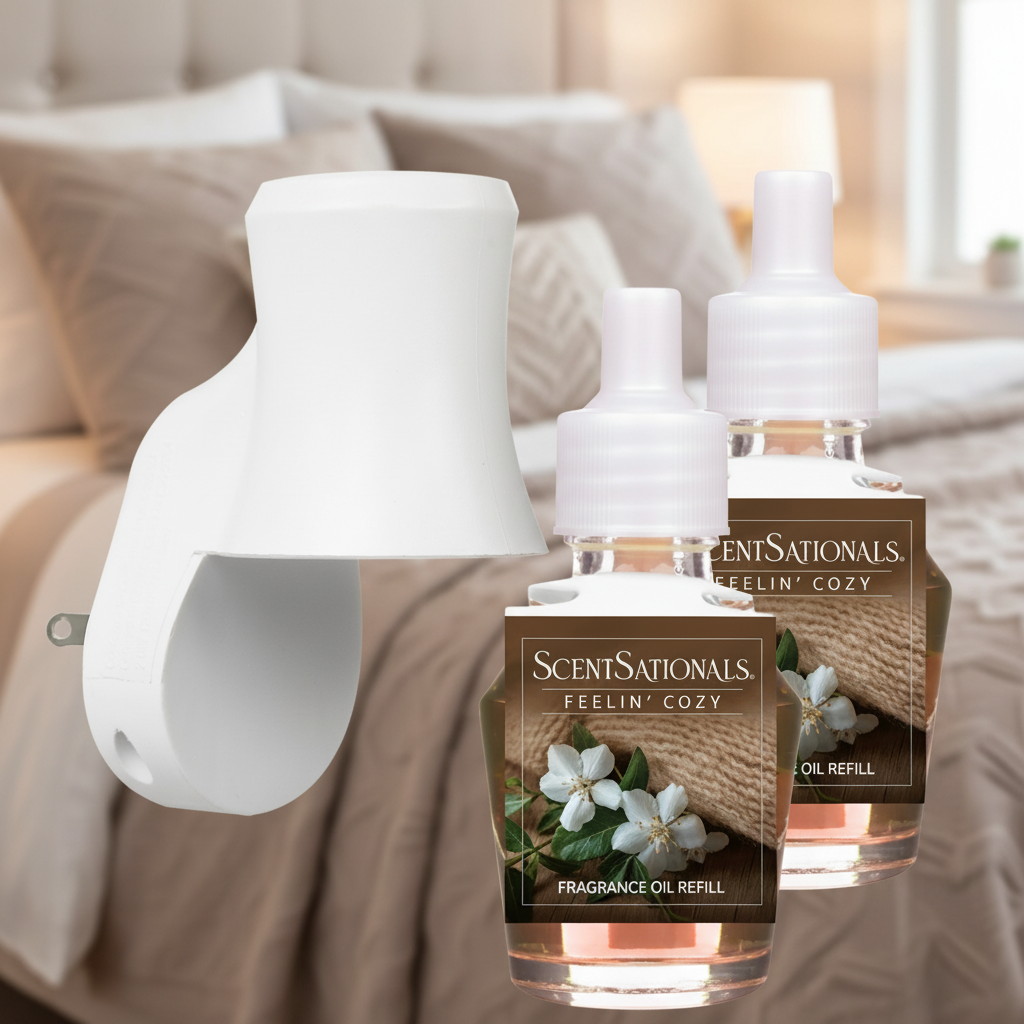 Feelin' Cozy starter kit with bedroom background