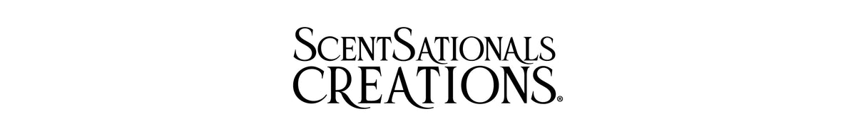 Black text logo reading 'SCENTATIONS CREATIONS' centered on a plain white background.