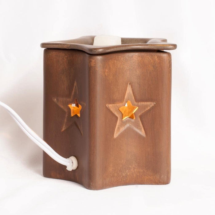 Rustic Tin Mini Regular Star Electric Wax Melter Wax Warmer - Tart