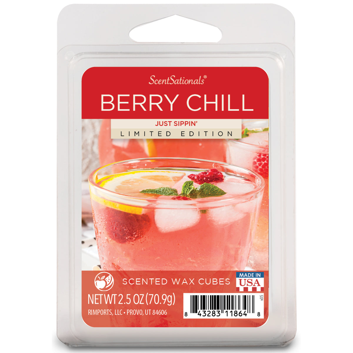 Strawberry Crunch Scented Wax Melts, ScentSationals, 2.5 oz (1-Pack) 