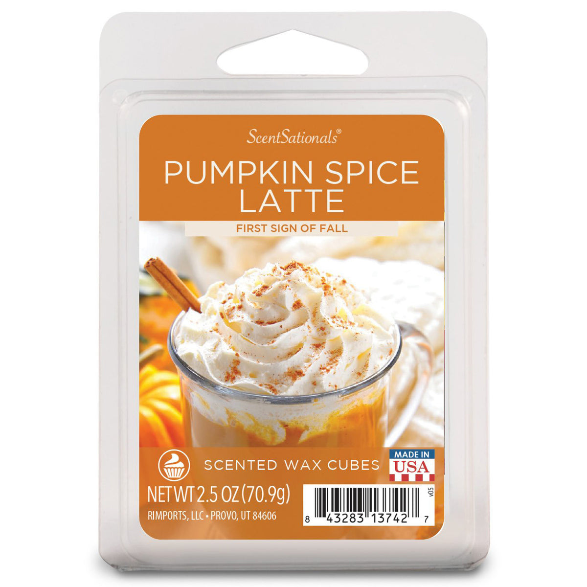 Pumpkin Spice Scented Wax Melts, ScentSationals, 5 oz (Value Size) 